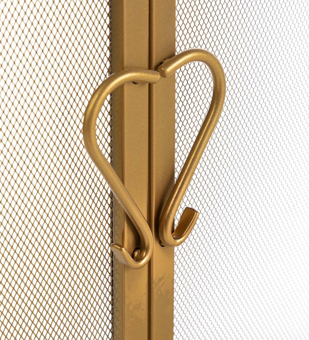 Plow &amp; Hearth Fireplace Screens With Doors | Fireplace &amp; Hearth Cast Iron Scrollwork Fire Screen With Doors