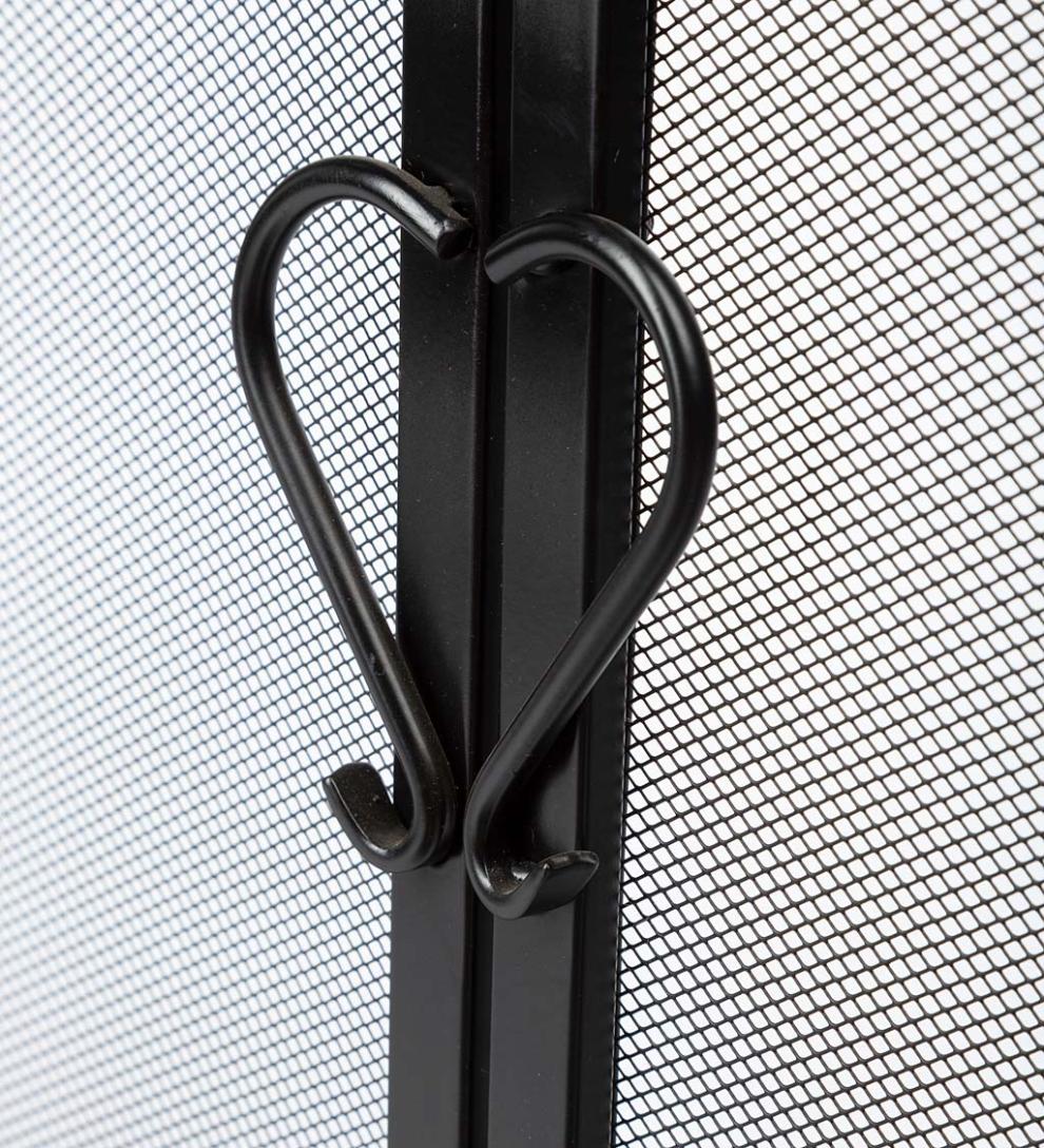 Plow &amp; Hearth Fireplace Screens With Doors | Fireplace &amp; Hearth Cast Iron Scrollwork Fire Screen With Doors