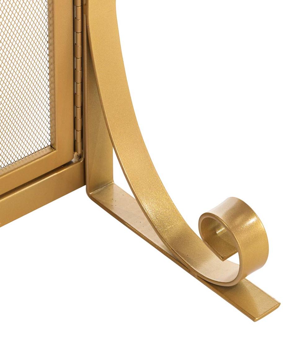 Plow &amp; Hearth Fireplace Screens With Doors | Fireplace &amp; Hearth Crest Fireplace Screen With Doors