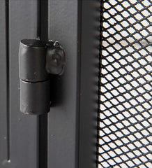 Plow &amp; Hearth Fireplace Screens With Doors | Fireplace &amp; Hearth Steel Fire Screen With Two Doors And Tempered Glass Accents