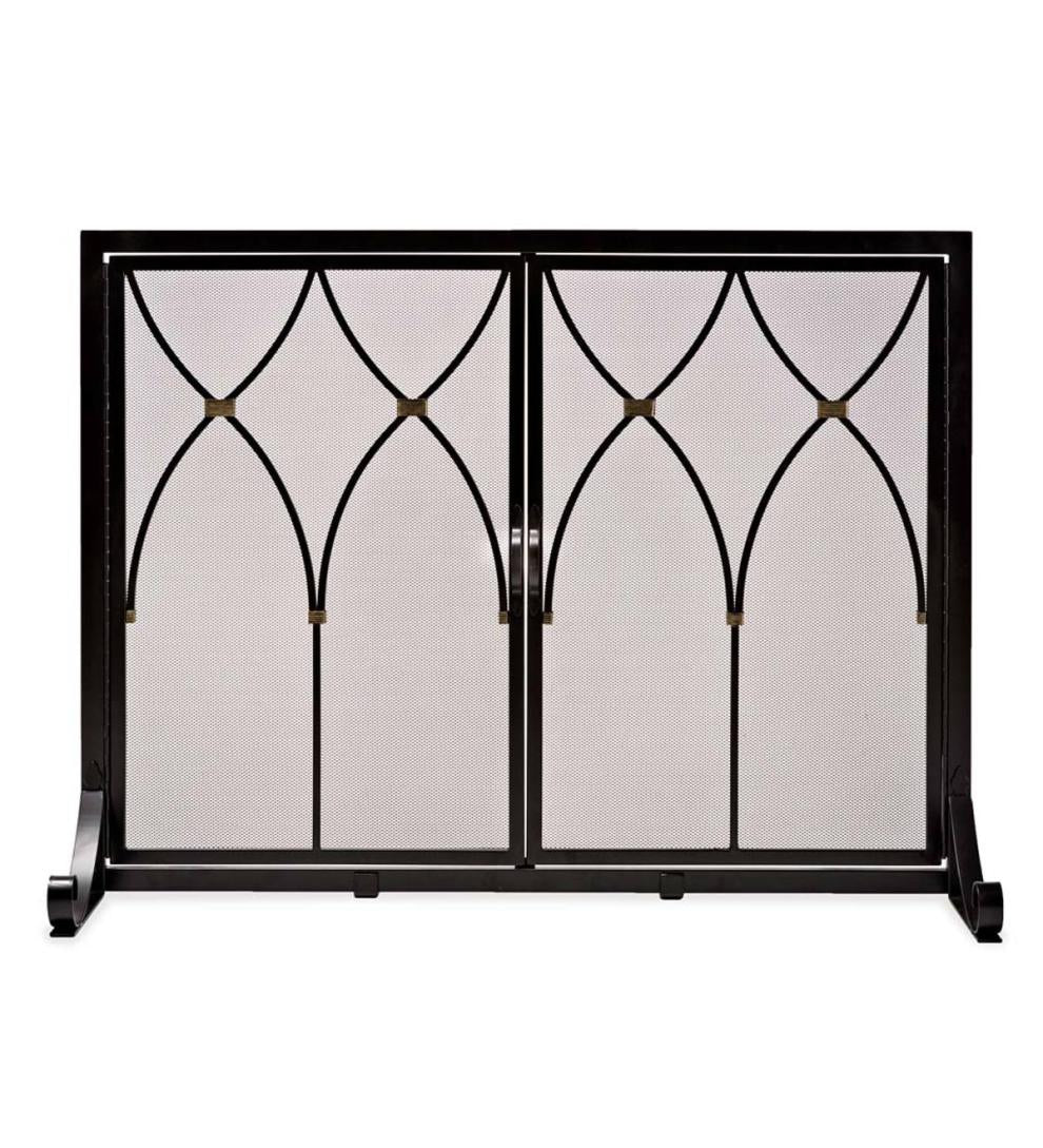 Plow &amp; Hearth Fireplace Screens With Doors | Fireplace &amp; Hearth Winchester Fireplace Screen With Doors
