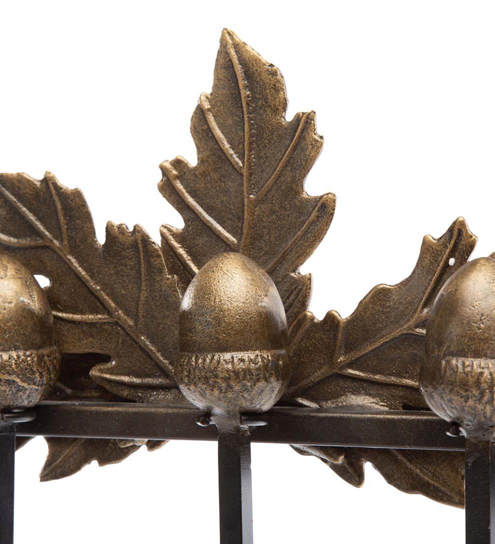 Plow &amp; Hearth Fireplace Tool Sets | Fireplace &amp; Hearth Acorn And Oak Leaf Fireplace Tool Set
