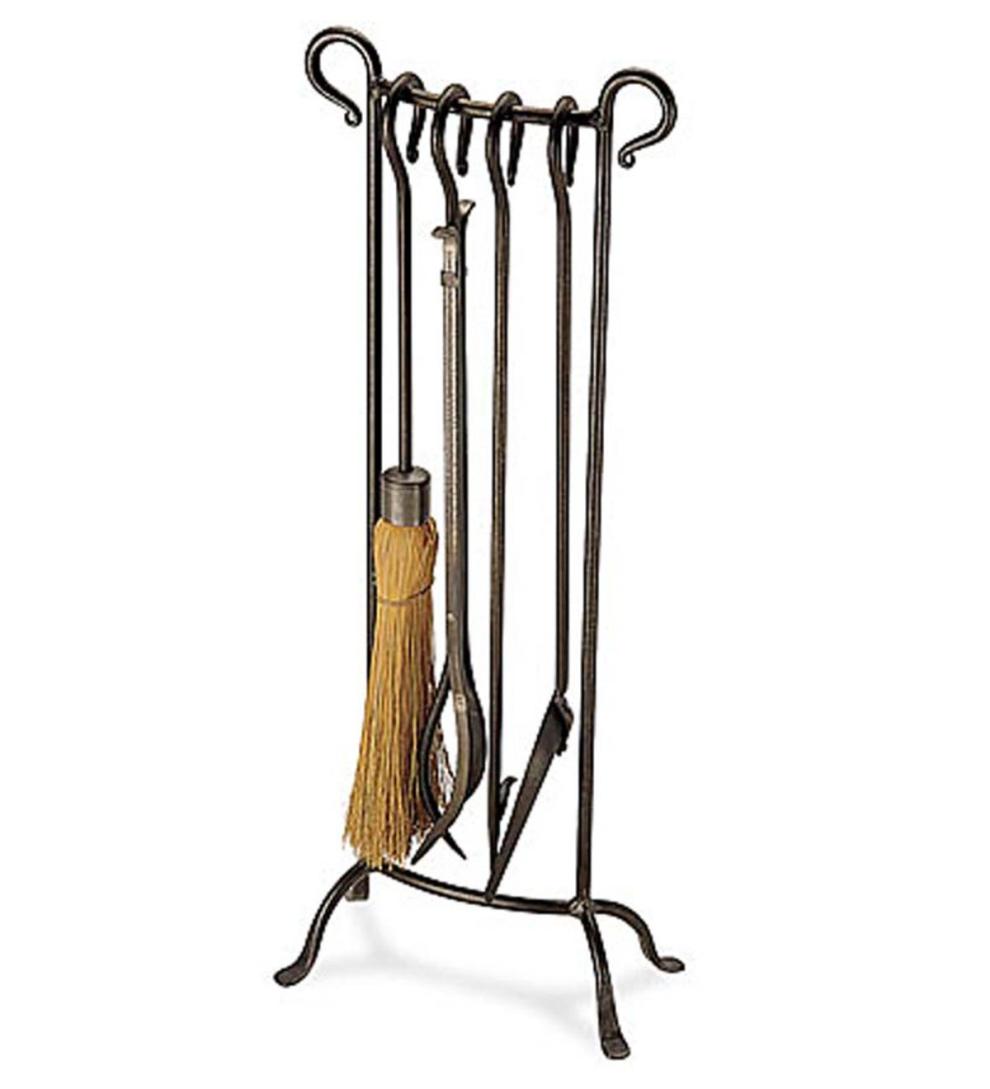 Plow &amp; Hearth Fireplace Tool Sets | Fireplace &amp; Hearth Bowed Tool Set - Bronze