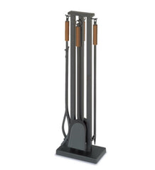 Plow &amp; Hearth Fireplace Tool Sets | Fireplace &amp; Hearth Contemporary Fireplace Tool Set - Bronze