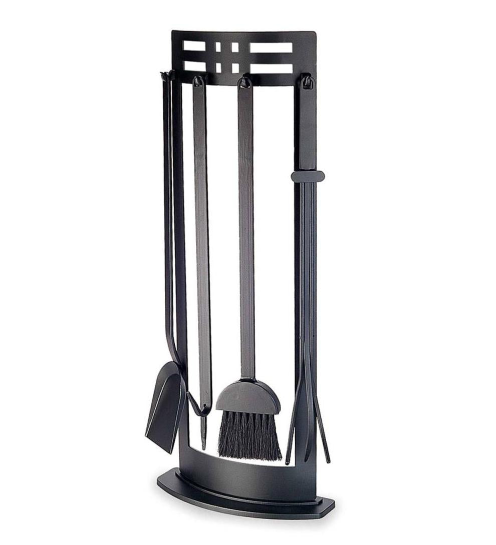 Plow &amp; Hearth Fireplace Tool Sets | Fireplace &amp; Hearth Portfolio Fireplace Tool Set - Black