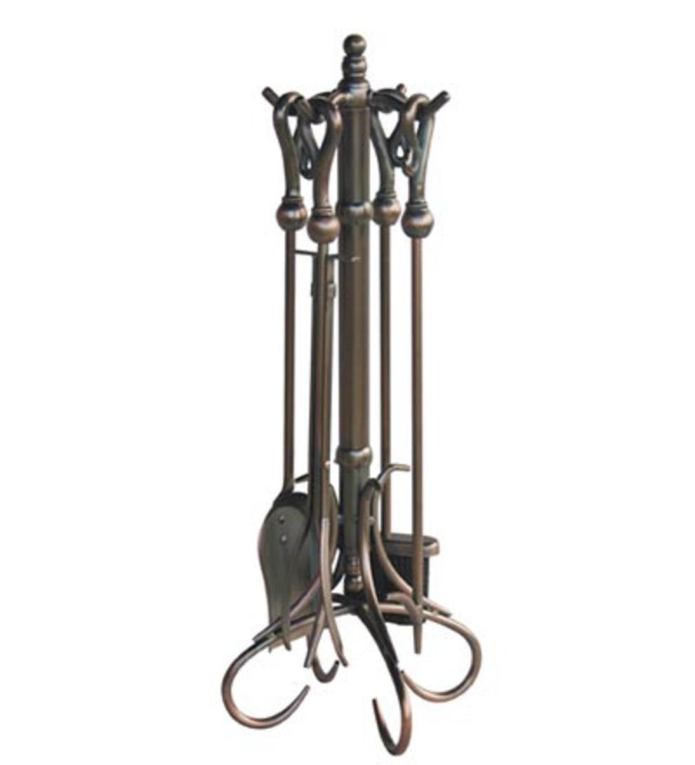 Plow &amp; Hearth Fireplace Tool Sets | Fireplace &amp; Hearth Venetian Bronze Tool Set - Bronze
