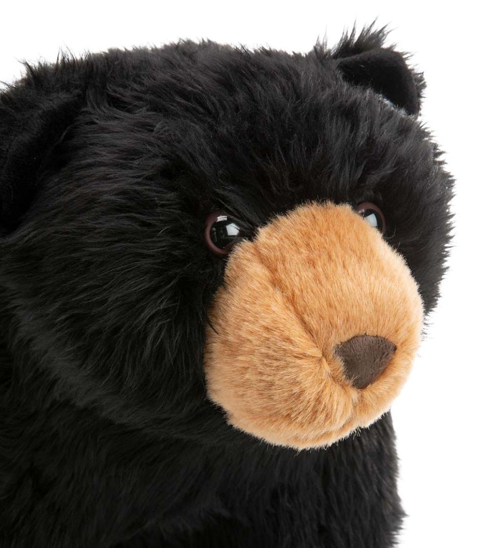 Plow &amp; Hearth Footstools | Indoor Living Black Bear Footstool