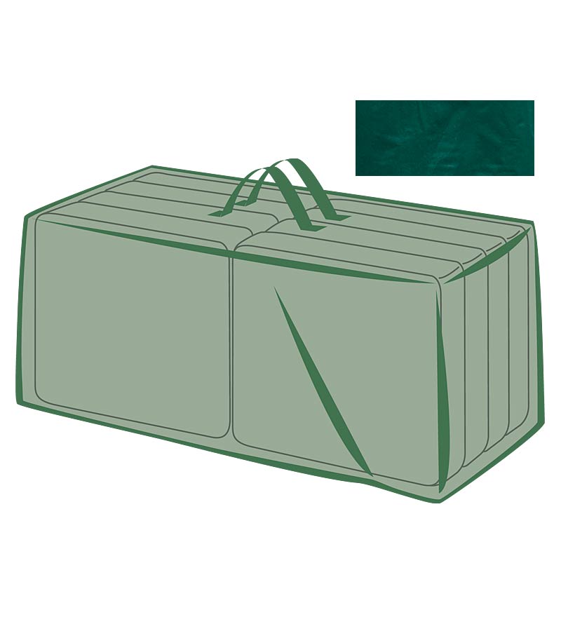 Plow &amp; Hearth Furniture Covers | Outdoor Living Classic All-Weather Outdoor Cushion Storage Bag - Green