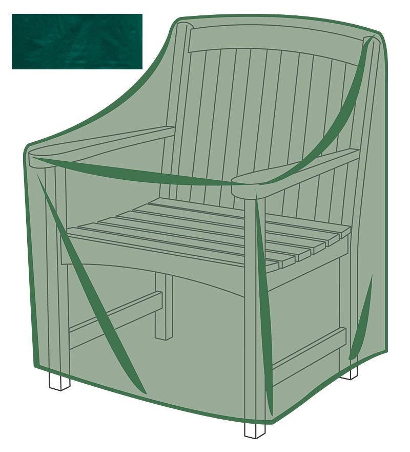 Plow &amp; Hearth Furniture Covers | Outdoor Living Classic Outdoor Furniture All-Weather Cover For Armchair - Green