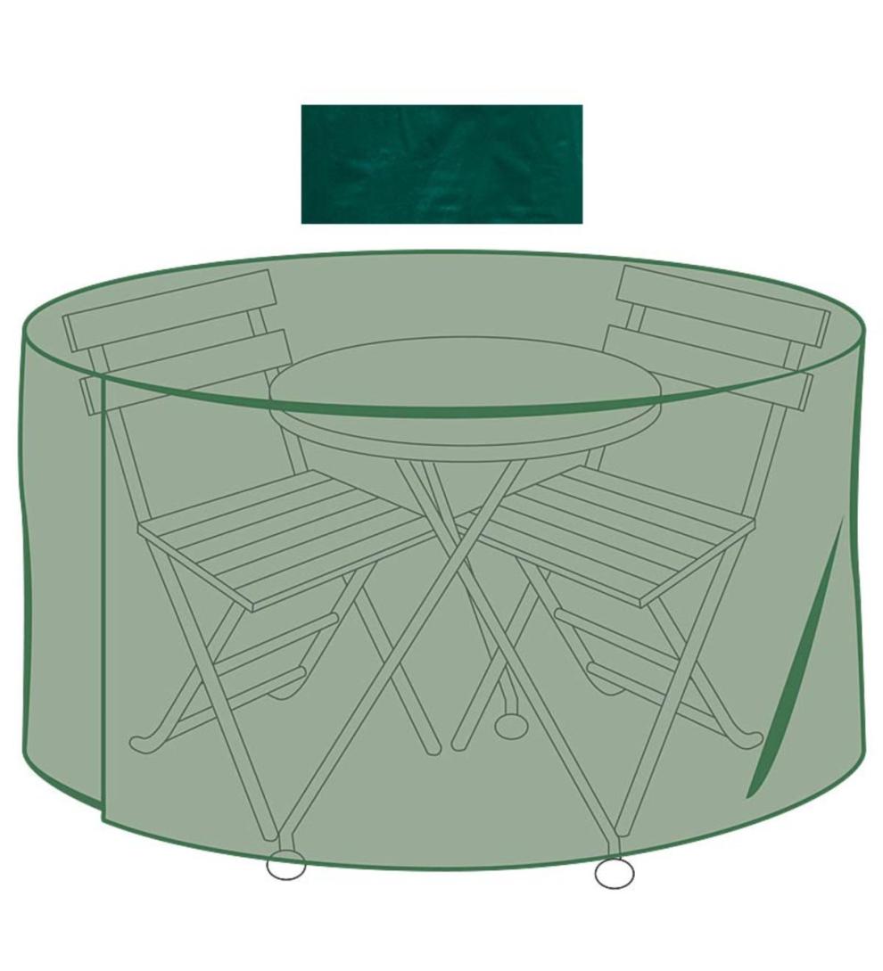 Plow &amp; Hearth Furniture Covers | Outdoor Living Classic Outdoor Furniture All-Weather Cover For Cafe Table &amp; Chairs - Green