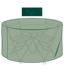 Plow &amp; Hearth Furniture Covers | Outdoor Living Classic Outdoor Furniture All-Weather Cover For Cafe Table &amp; Chairs - Green