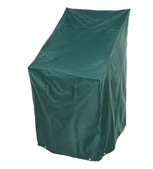 Plow &amp; Hearth Furniture Covers | Outdoor Living Classic Outdoor Furniture All-Weather Cover For Stacking Chairs - Green