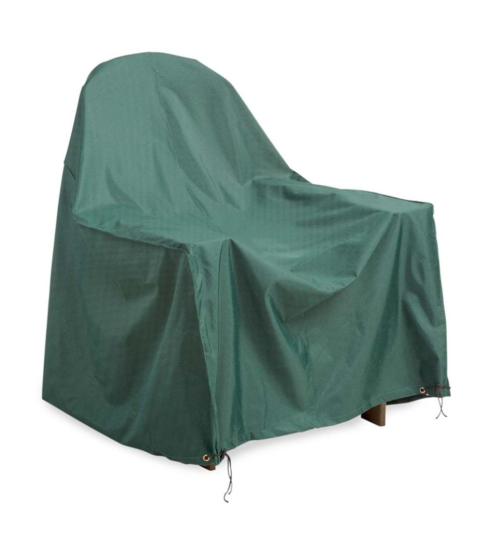 Plow &amp; Hearth Furniture Covers | Outdoor Living Classic Outdoor Furniture Cover For Adirondack Chair - Green