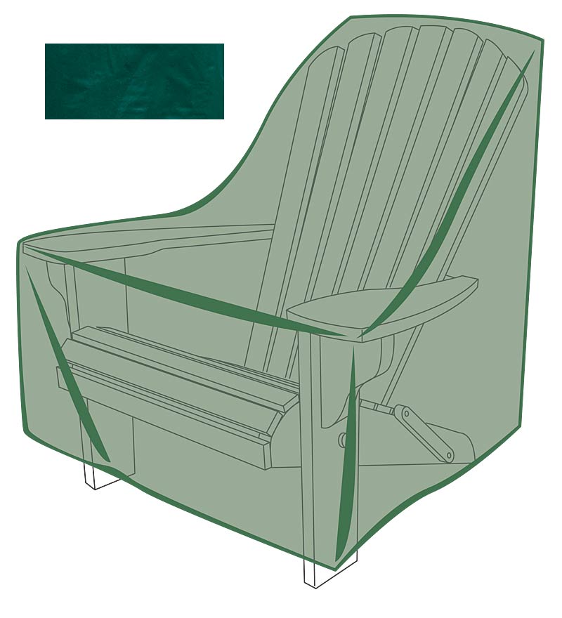 Plow &amp; Hearth Furniture Covers | Outdoor Living Classic Outdoor Furniture Cover For Adirondack Chair - Green