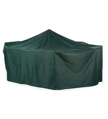 Plow &amp; Hearth Furniture Covers | Outdoor Living Classic Outdoor Furniture Cover For Extra-Large Rectangle Table And Chairs - Green