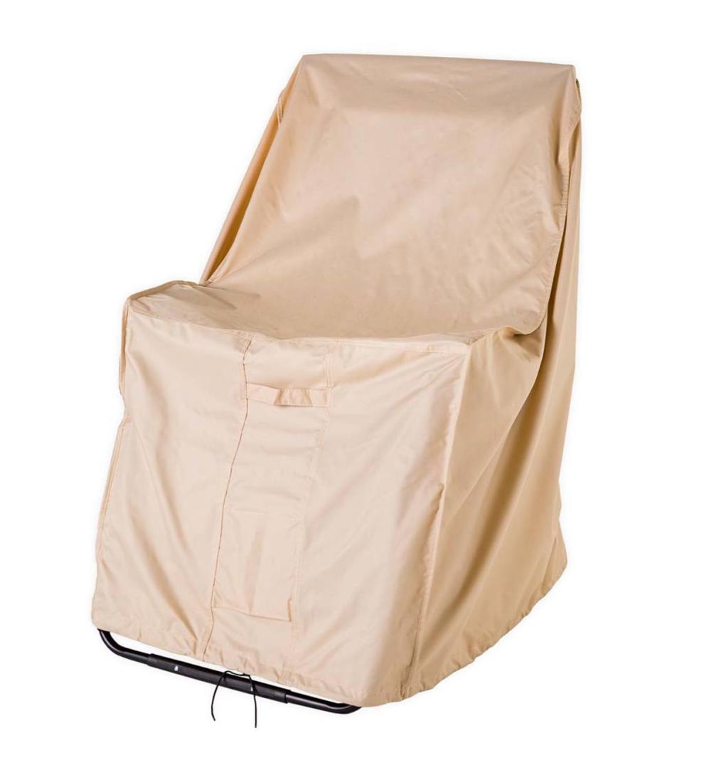 Plow &amp; Hearth Furniture Covers | Outdoor Living Deluxe Zero Gravity Lounge Chair Cover - Tan