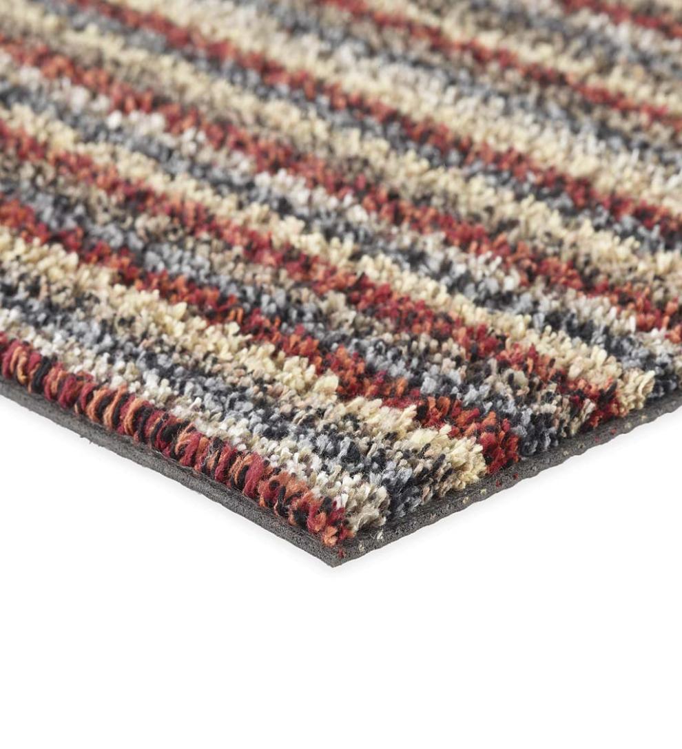 Plow &amp; Hearth Garden Accents | Indoor Living Cotton/Microfiber My Mat Dirt Trapping Mud Rug