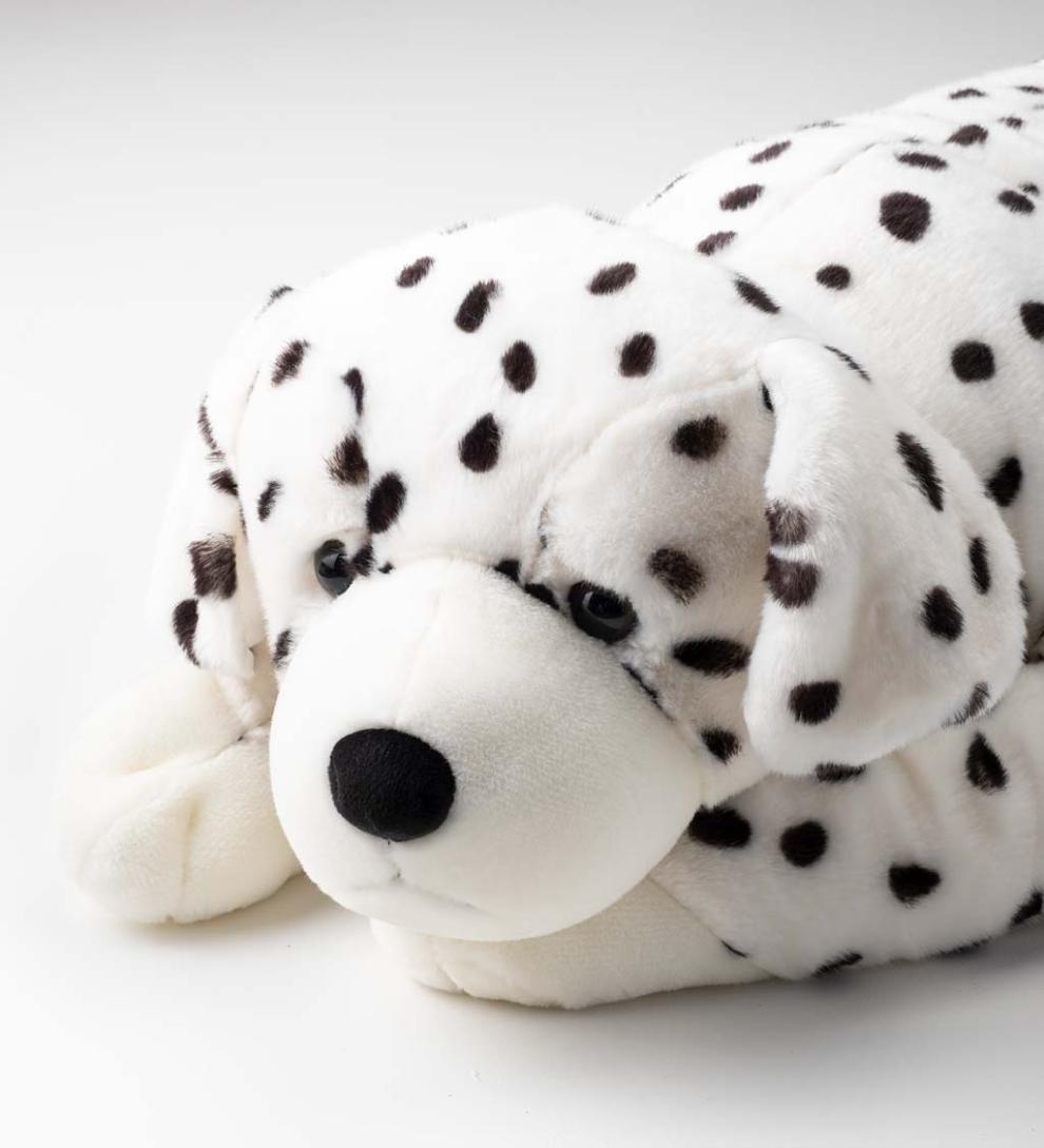 Plow &amp; Hearth Garden Accents | Indoor Living Dalmatian Dog Oversized Plush Cuddle Animal Body Pillow