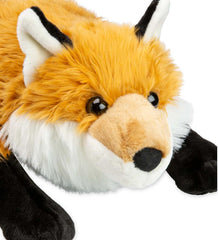 Plow &amp; Hearth Garden Accents | Indoor Living Fuzzy Fox Fuzzy Plush Cuddle Animal Body Pillow