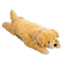 Plow &amp; Hearth Garden Accents | Indoor Living Golden Retriever Plush Cuddle Animal Body Pillow - Golden Retriever