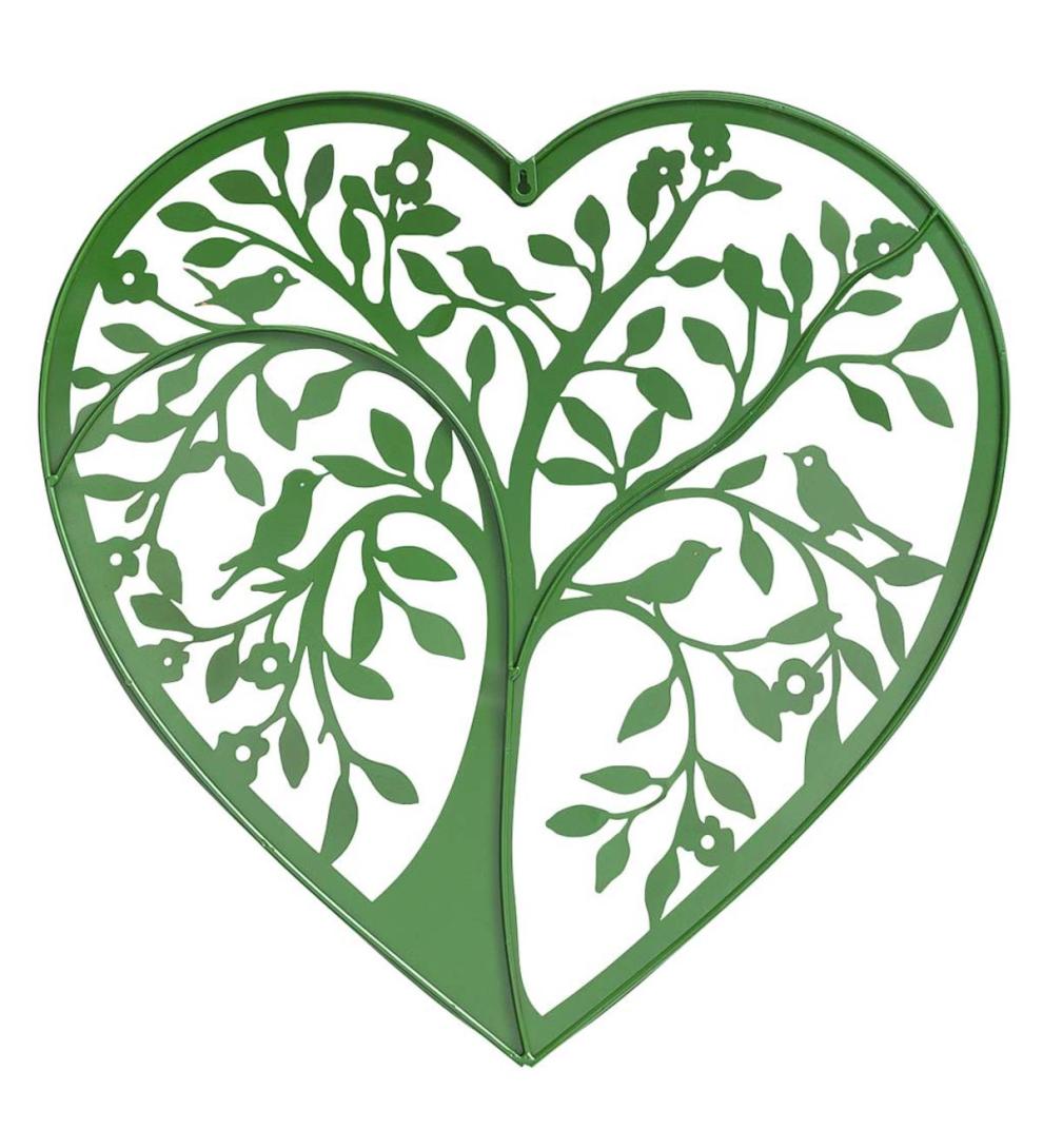 Plow &amp; Hearth Garden Accents | Indoor Living Heart Tree Wall Art