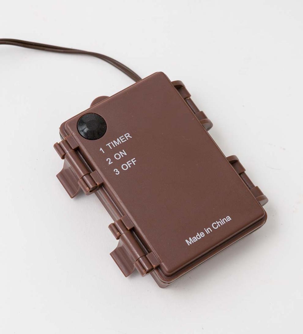 Plow &amp; Hearth Garden Accents | Indoor Living Indoor/Outdoor Battery-Operated Lighted Eucalyptus Branches, Set Of 2