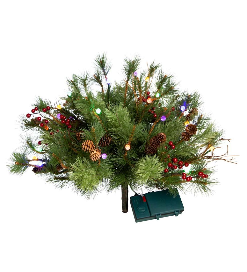 Plow &amp; Hearth Garden Accents | Indoor Living Indoor/Outdoor Blue Ridge Urn Filler With Battery-Operated Dual-Function Lights