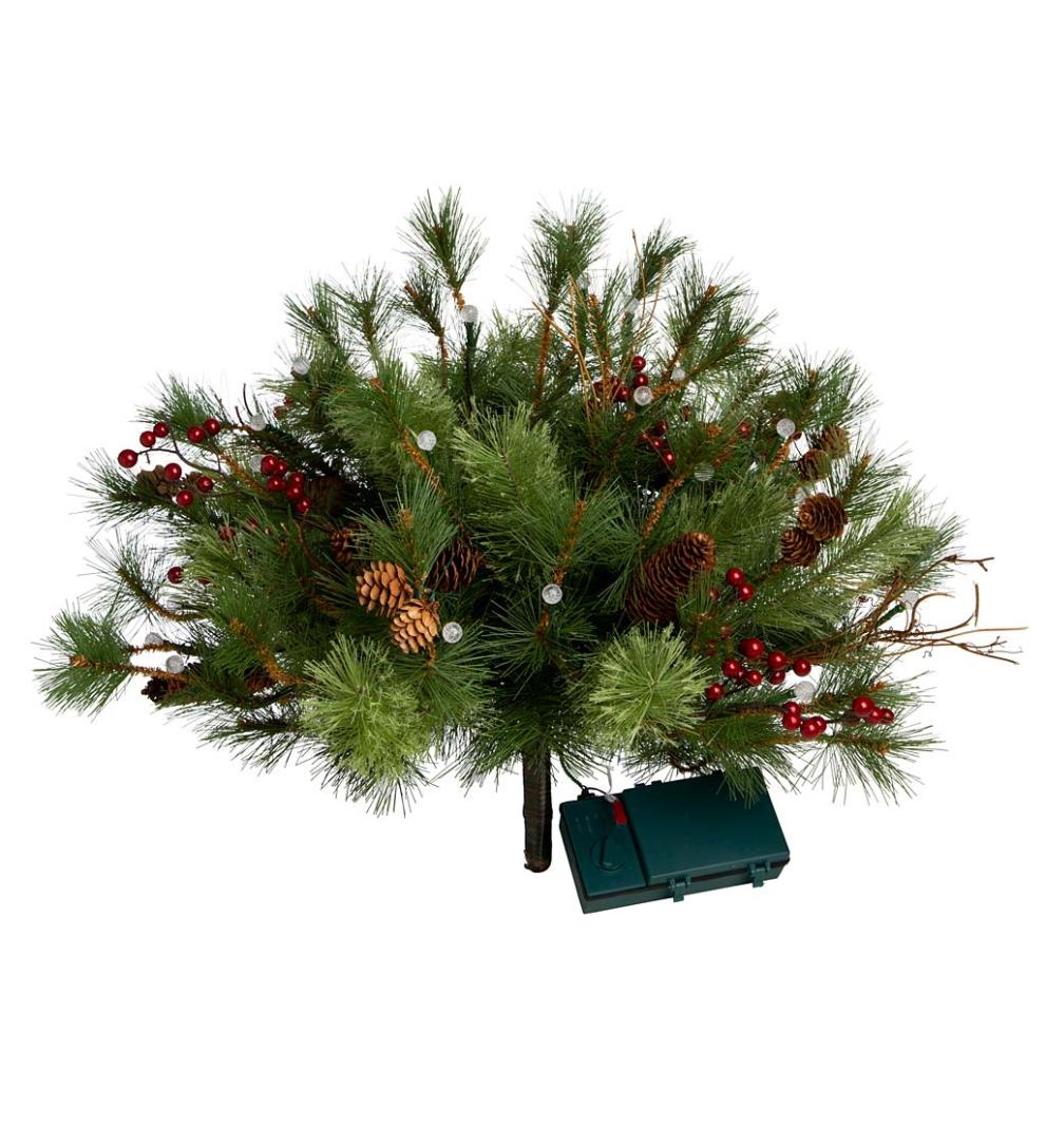 Plow &amp; Hearth Garden Accents | Indoor Living Indoor/Outdoor Blue Ridge Urn Filler With Battery-Operated Dual-Function Lights