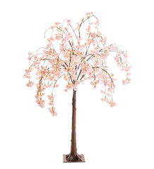 Plow &amp; Hearth Garden Accents | Indoor Living Indoor/Outdoor Electric Lighted Faux Weeping Cherry Trees