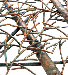 Plow &amp; Hearth Garden Accents | Indoor Living Indoor/Outdoor Handmade Metal Trees And Mountains Wall Art