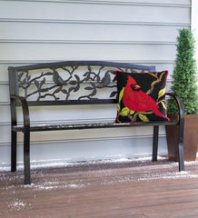 Plow &amp; Hearth Garden Accents | Indoor Living Indoor/Outdoor Hooked Cardinal Throw Pillow