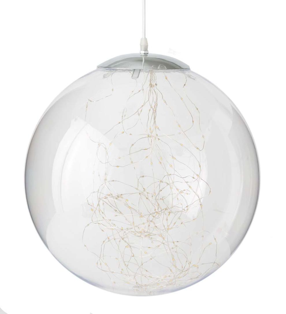 Plow &amp; Hearth Garden Accents | Indoor Living Indoor/Outdoor Lighted Acrylic Orbs With Micro Leds
