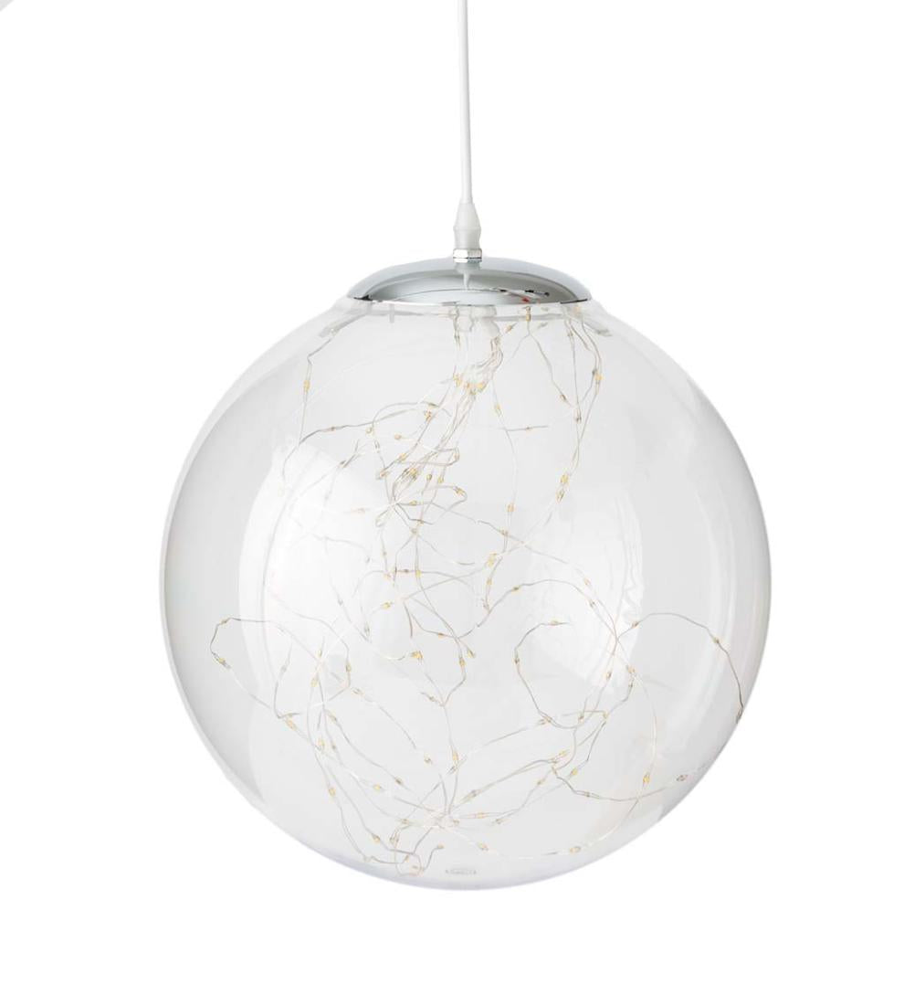Plow &amp; Hearth Garden Accents | Indoor Living Indoor/Outdoor Lighted Acrylic Orbs With Micro Leds