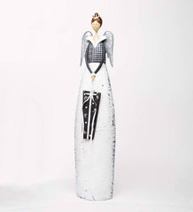 Plow &amp; Hearth Garden Accents | Indoor Living Indoor/Outdoor Metal Angel With Lighted Gift