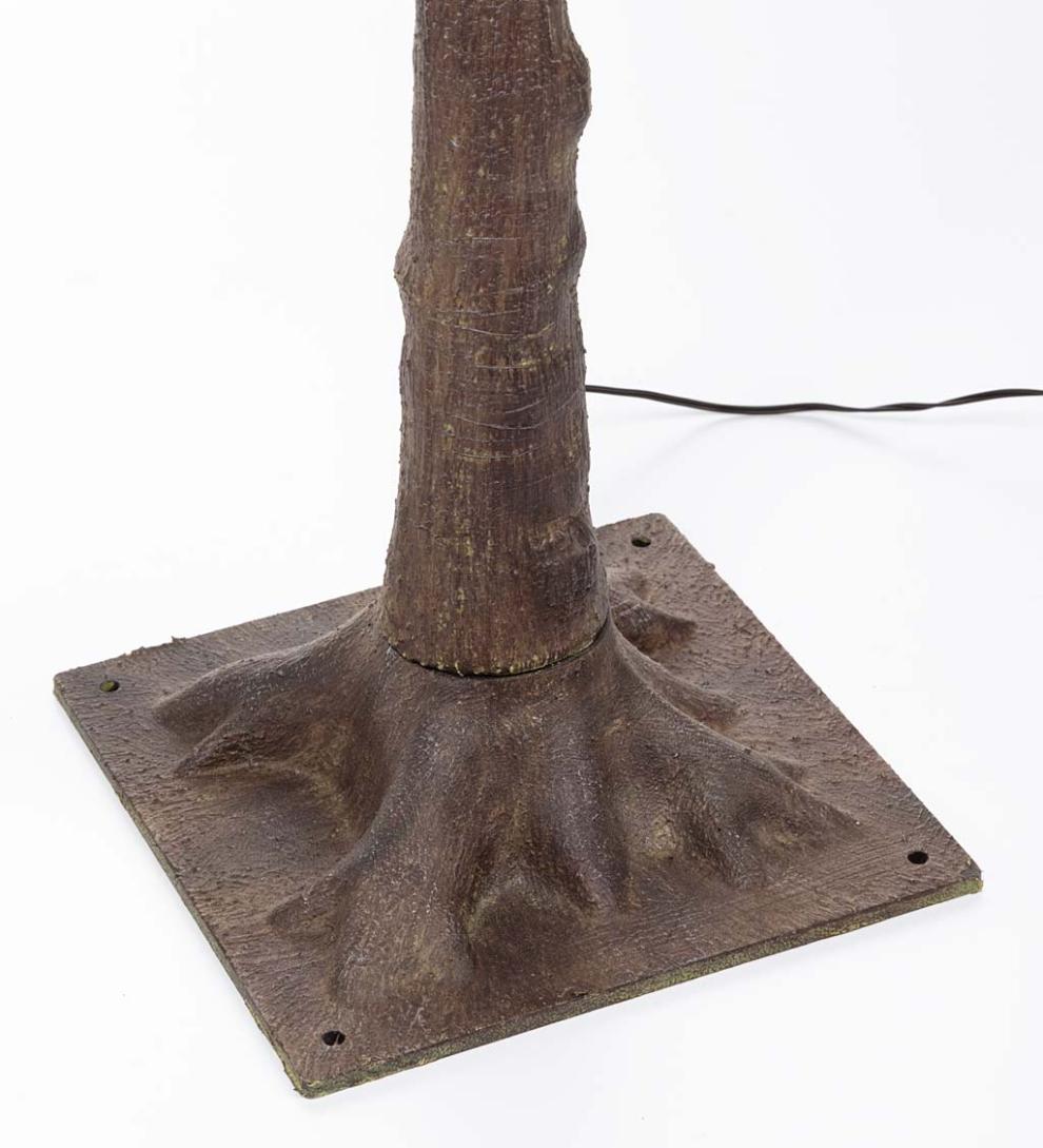 Plow &amp; Hearth Garden Accents | Indoor Living Lighted Faux Olive Tree With Warm White Led Lights