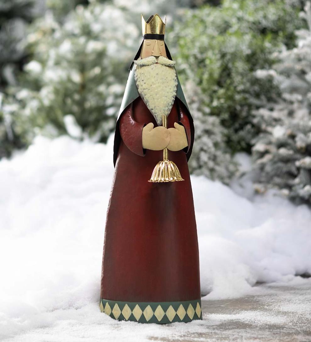 Plow &amp; Hearth Garden Accents | Indoor Living Wise Men Christmas Nativity Statues