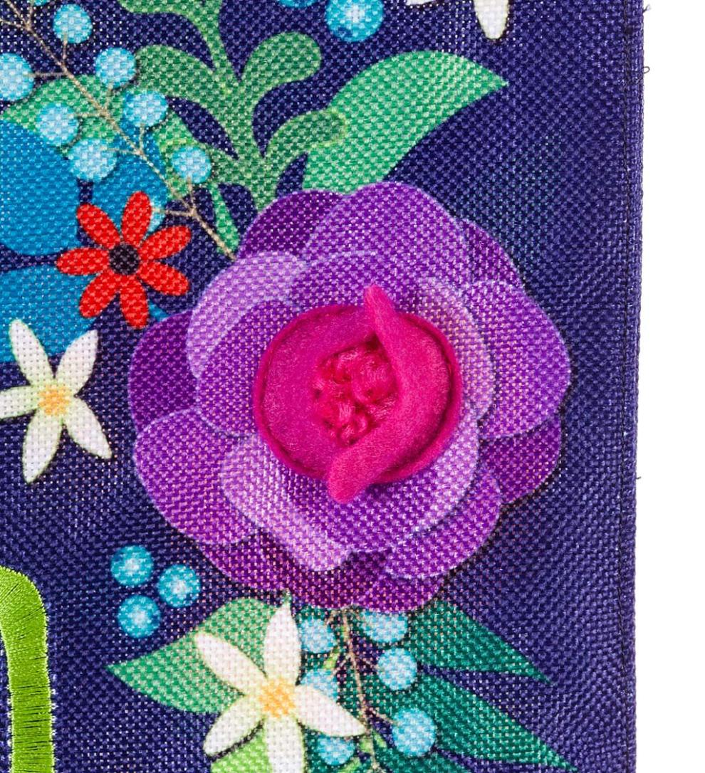 Plow &amp; Hearth Garden Accents | Yard &amp; Garden All Things Are Possible Burlap Garden Flag