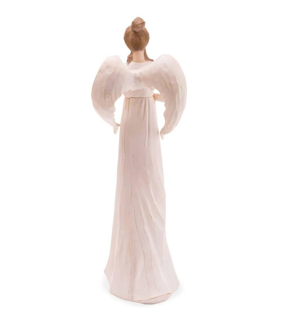 Plow &amp; Hearth Garden Accents | Yard &amp; Garden Angel With Hands Full Of Golden Stars Indoor/Outdoor Statue