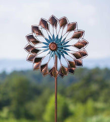 Plow &amp; Hearth Garden Accents | Yard &amp; Garden Copper Succulent Wind Spinner