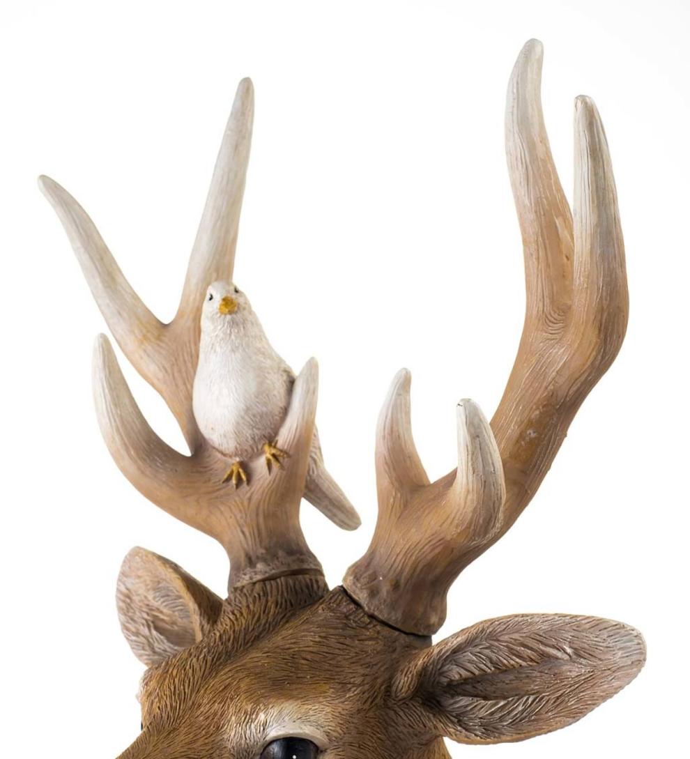 Plow &amp; Hearth Garden Accents | Yard &amp; Garden Deer And Friends Solar Holiday Figurine