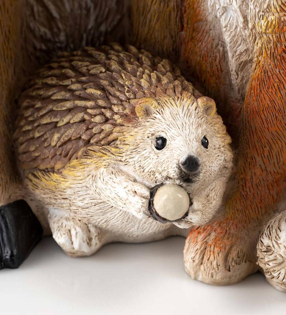 Plow &amp; Hearth Garden Accents | Yard &amp; Garden Deer And Friends Solar Holiday Figurine