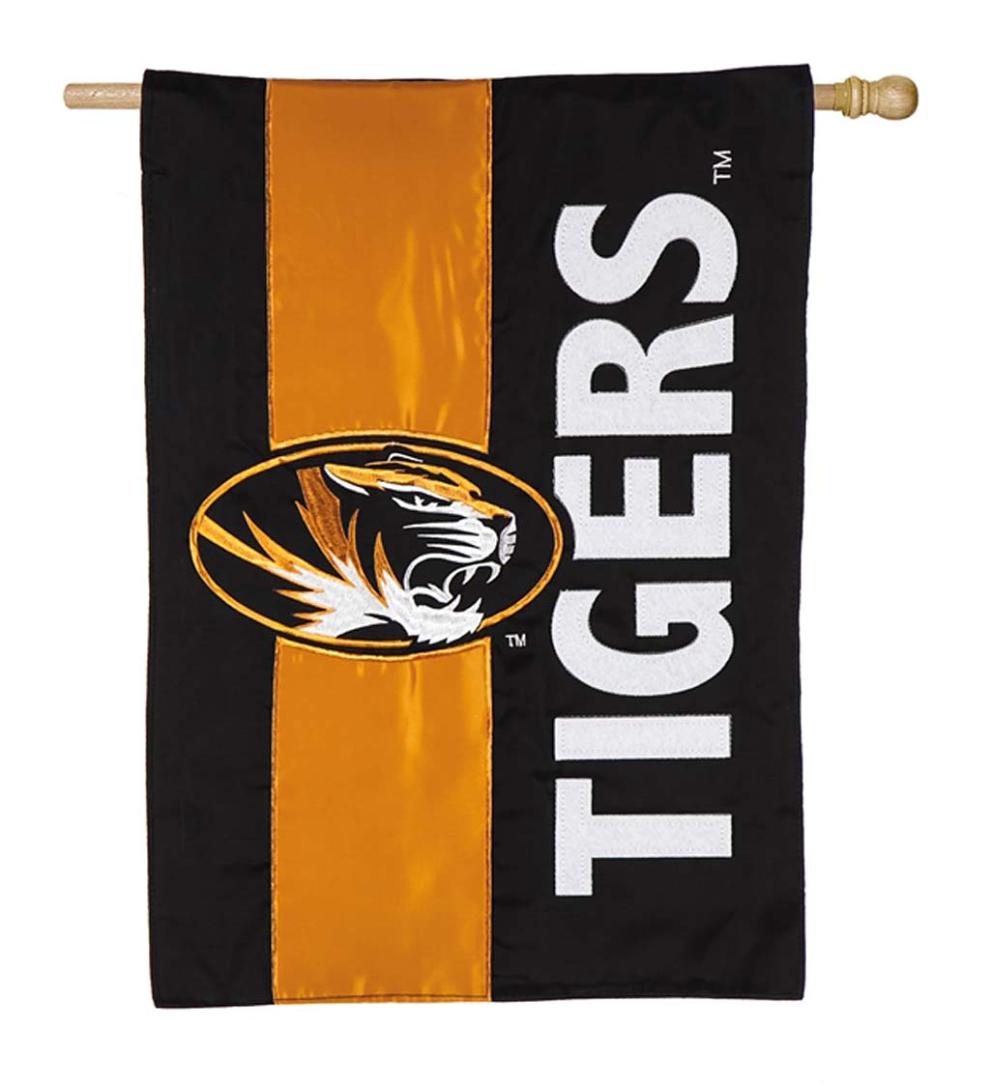 Plow &amp; Hearth Garden Accents | Yard &amp; Garden Double-Sided Embellished College Team Pride Applique House Flag - Univ Of Alabama