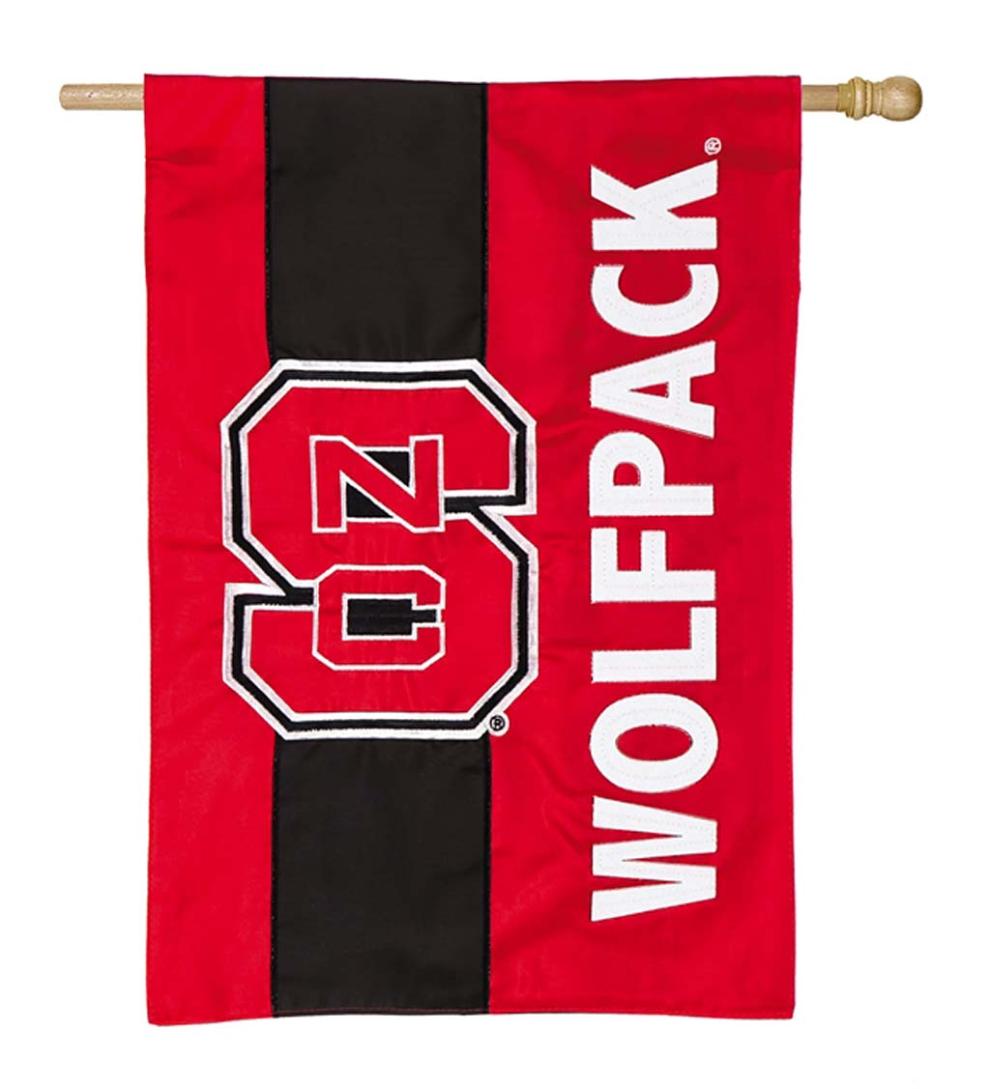 Plow &amp; Hearth Garden Accents | Yard &amp; Garden Double-Sided Embellished College Team Pride Applique House Flag - Univ Of Alabama