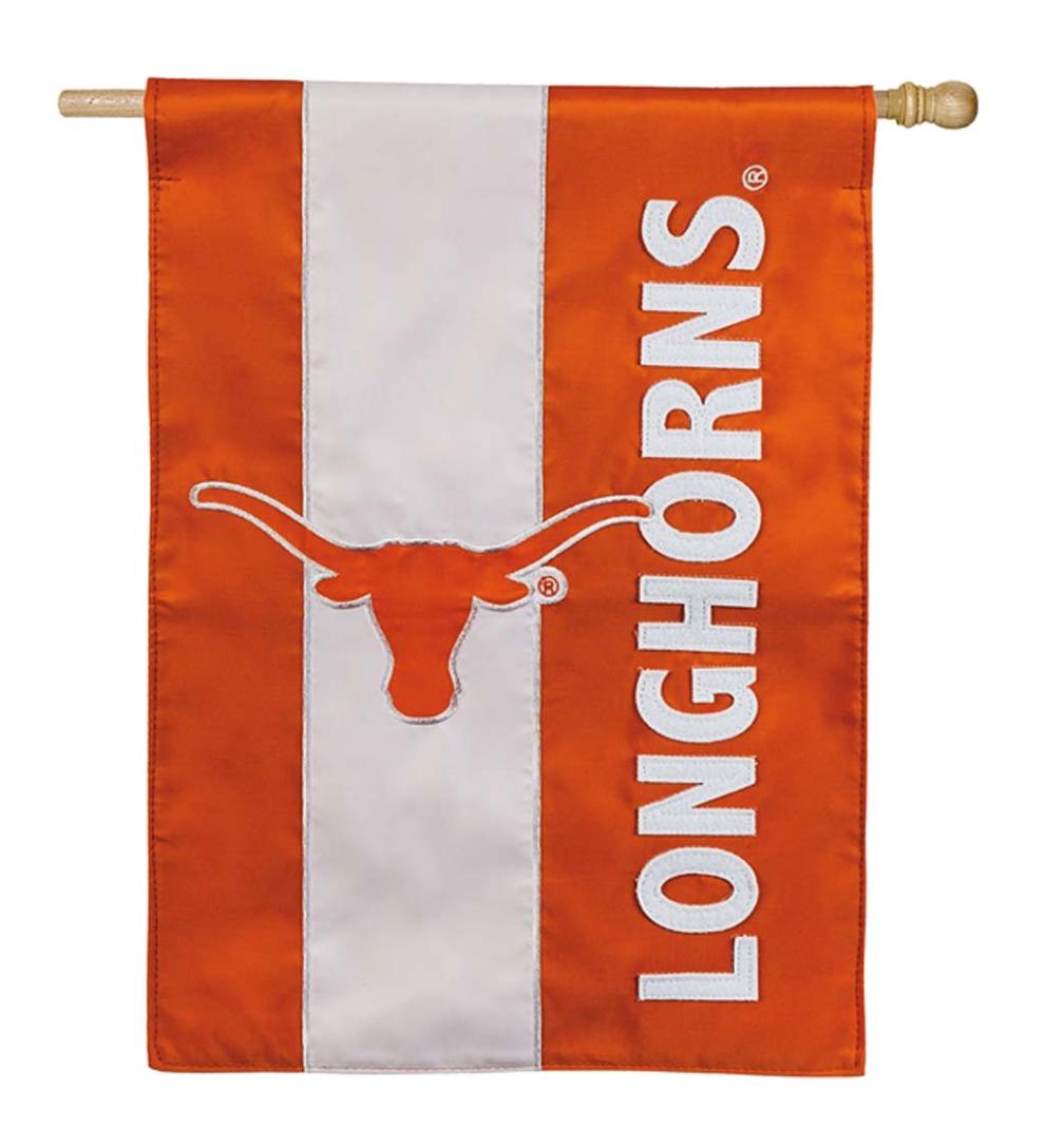 Plow &amp; Hearth Garden Accents | Yard &amp; Garden Double-Sided Embellished College Team Pride Applique House Flag - Univ Of Alabama