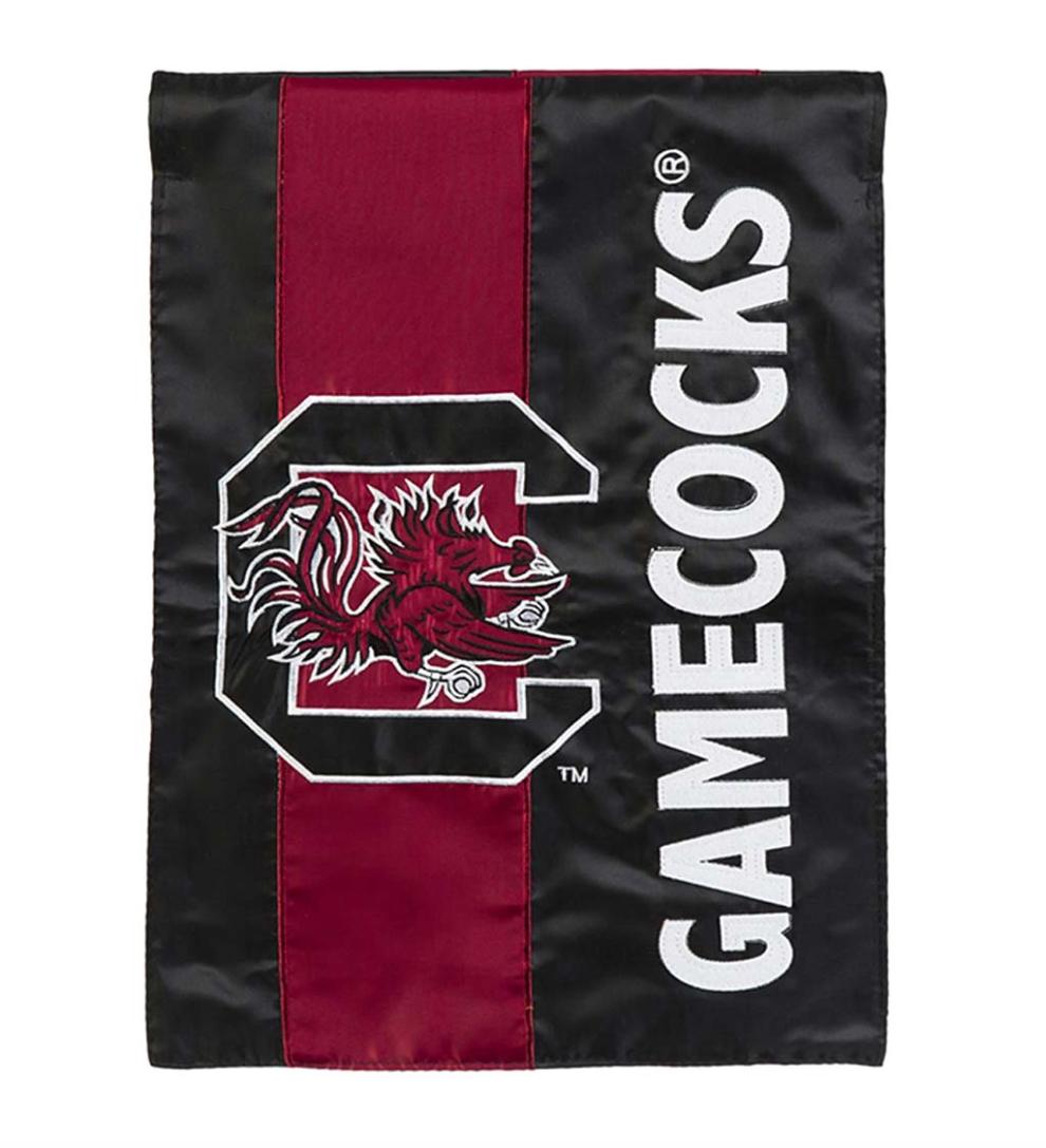 Plow &amp; Hearth Garden Accents | Yard &amp; Garden Double-Sided Embellished College Team Pride Applique House Flag - Univ Of Alabama