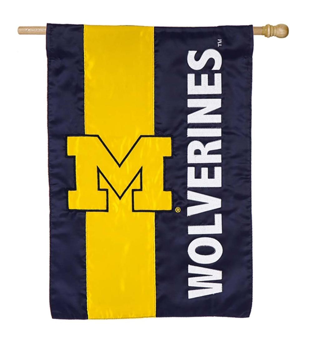 Plow &amp; Hearth Garden Accents | Yard &amp; Garden Double-Sided Embellished College Team Pride Applique House Flag - Univ Of Alabama