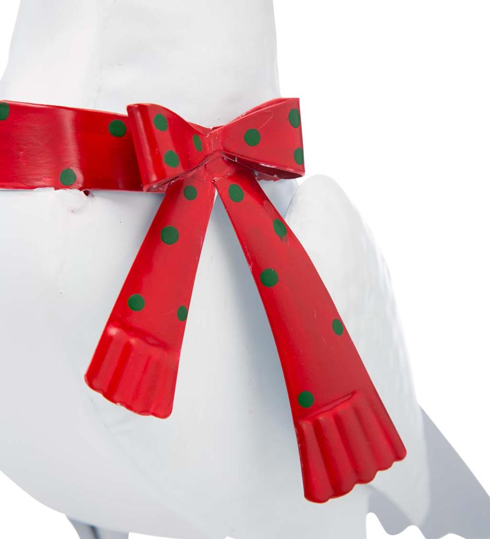 Plow &amp; Hearth Garden Accents | Yard &amp; Garden Holiday Dove Metal Garden Statues, Set Of 2