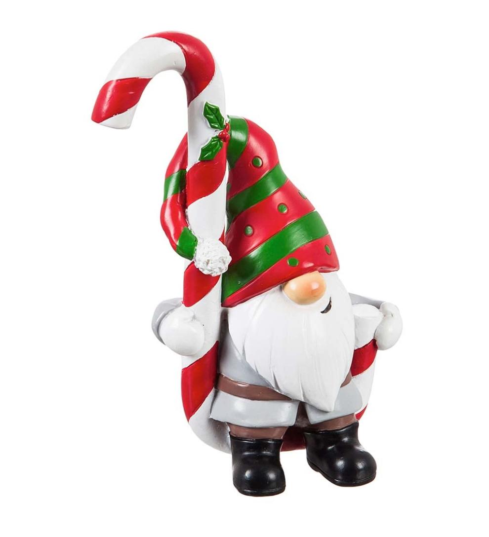 Plow &amp; Hearth Garden Accents | Yard &amp; Garden Holiday Gnome Pot Percher, Set Of 3