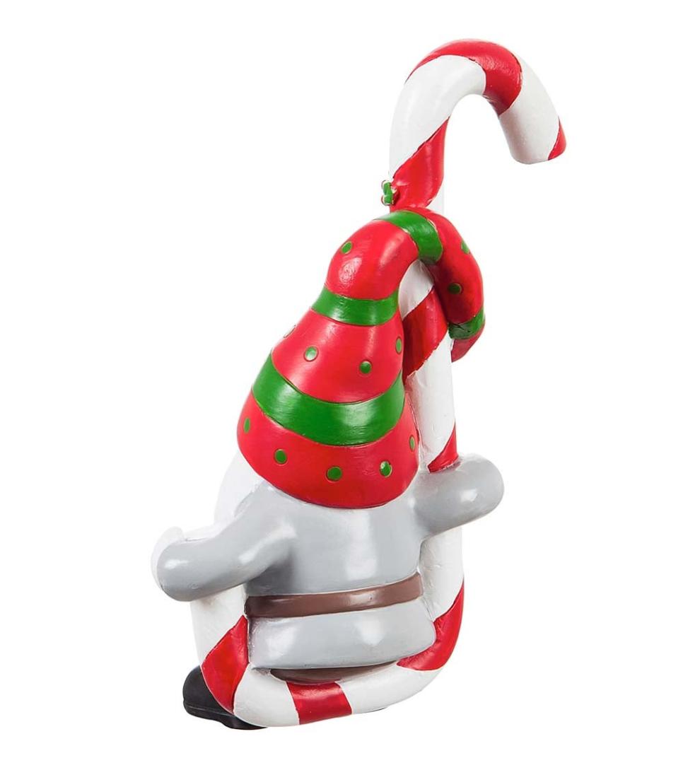 Plow &amp; Hearth Garden Accents | Yard &amp; Garden Holiday Gnome Pot Percher, Set Of 3