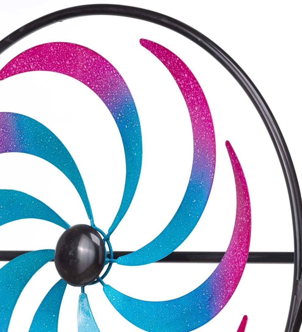 Plow &amp; Hearth Garden Accents | Yard &amp; Garden Iridescent Peacock Wind Spinner